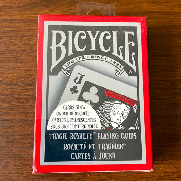 Bicycle Tragic Royalty Playing Cards Glow Under Blacklight - Picture 2 of 6